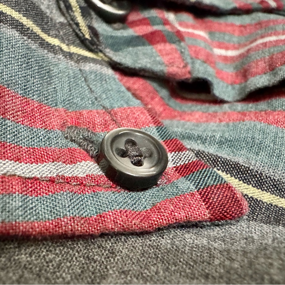J. Crew Men’s Gray Plaid Button-Down Shirt - Size Medium - Picture 2 of 5